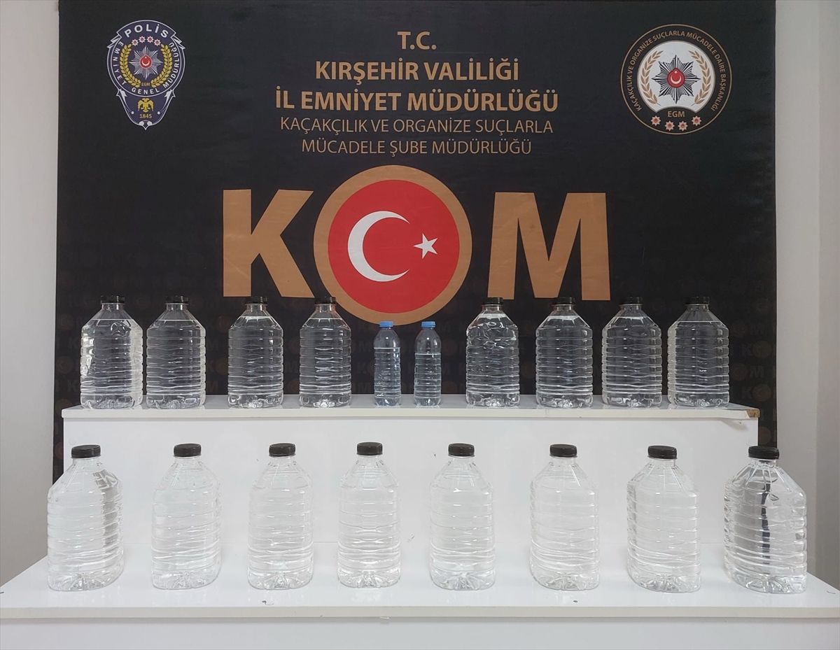 Kırşehir\'de 40 Litre Etil Alkol Ele Geçirildi