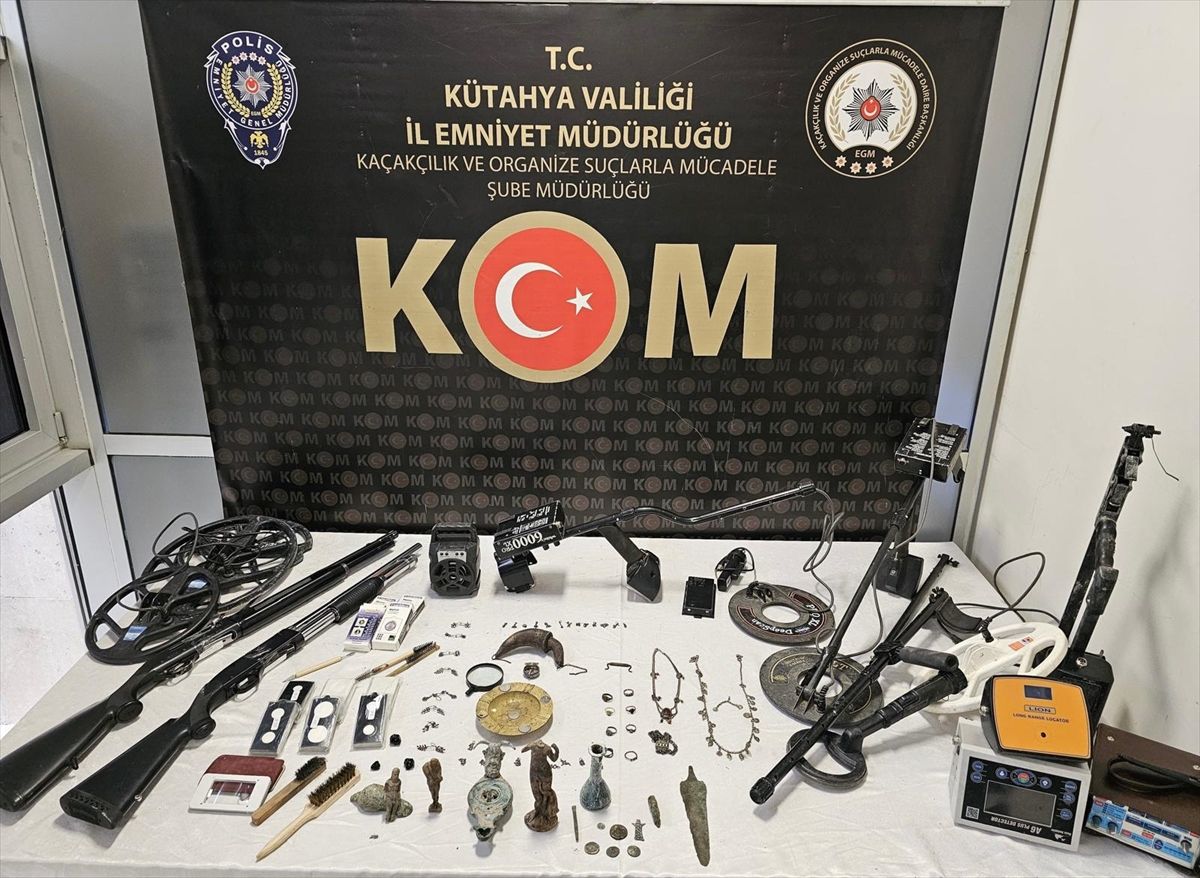 Kütahya\'da Tarihi Eser Kaçakçılığına Operasyon