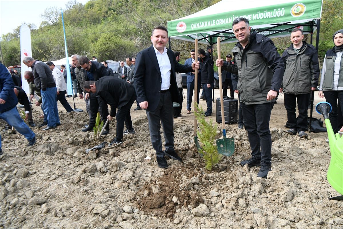 Lapseki\'de Fidan Dikim Töreni