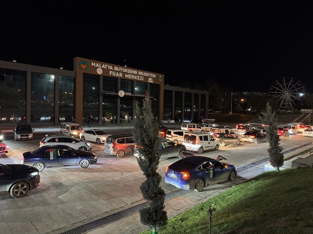 Malatya’da Filistin İçin Protesto