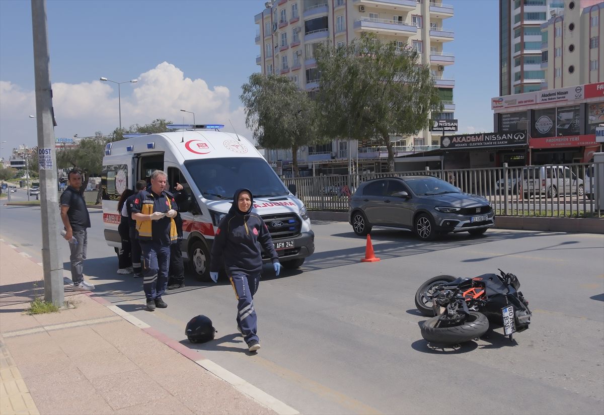 Toroslar\'da Motosiklet Devrildi: 2 Yaralı