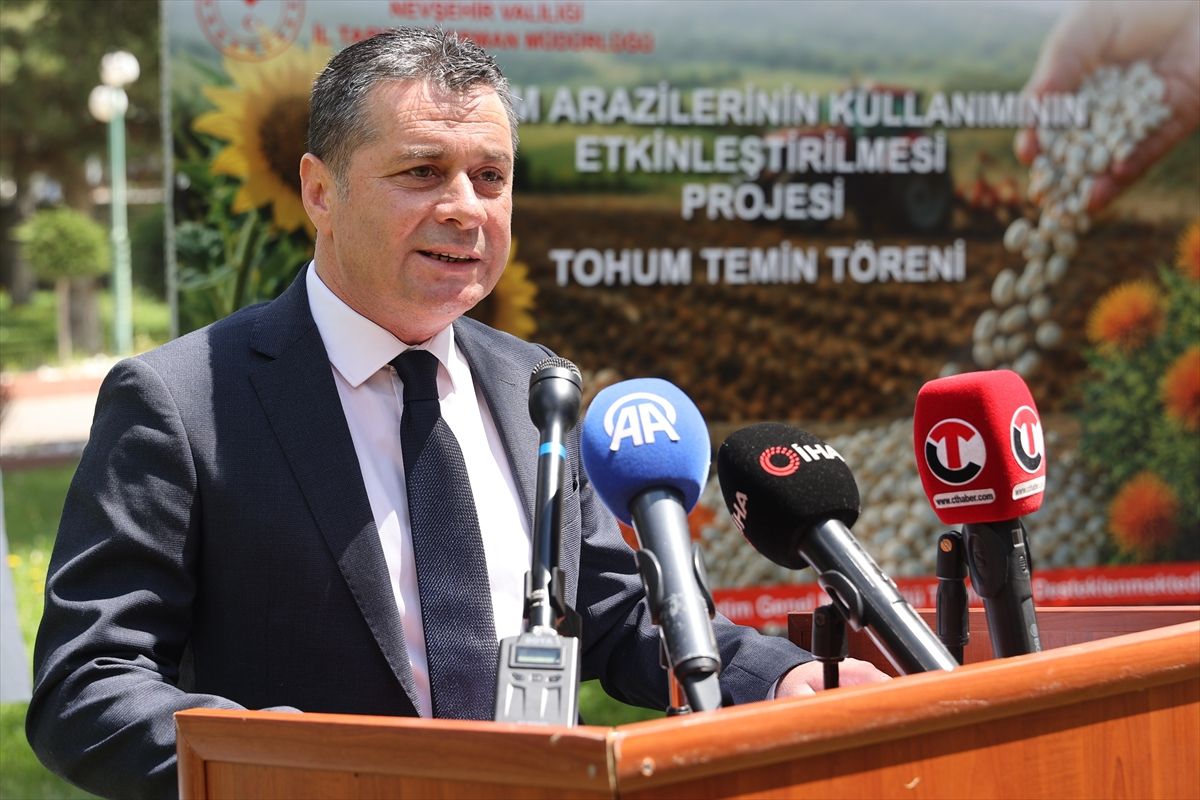 Nevşehir\'de Çiftçilere Kuru Fasulye Tohumu Dağıtıldı