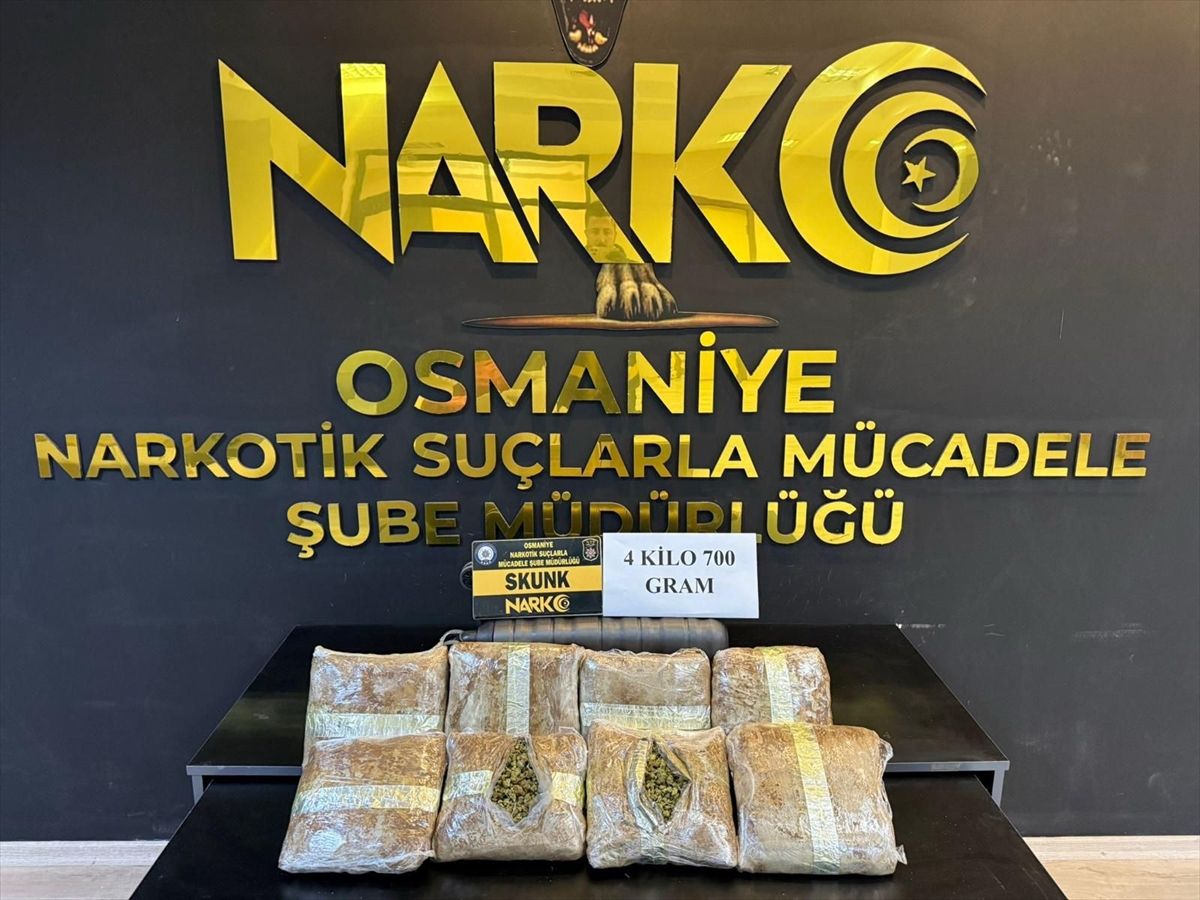 Osmaniye\'de 5 Kilo Uyuşturucu ve 5 Tutuklama