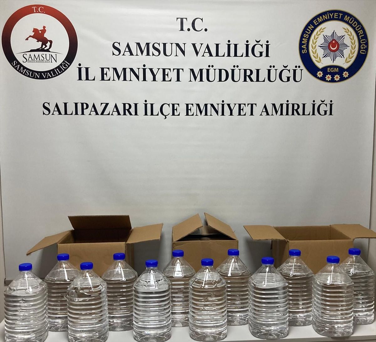 Samsun\'da 60 Litre Etil Alkol Ele Geçirildi