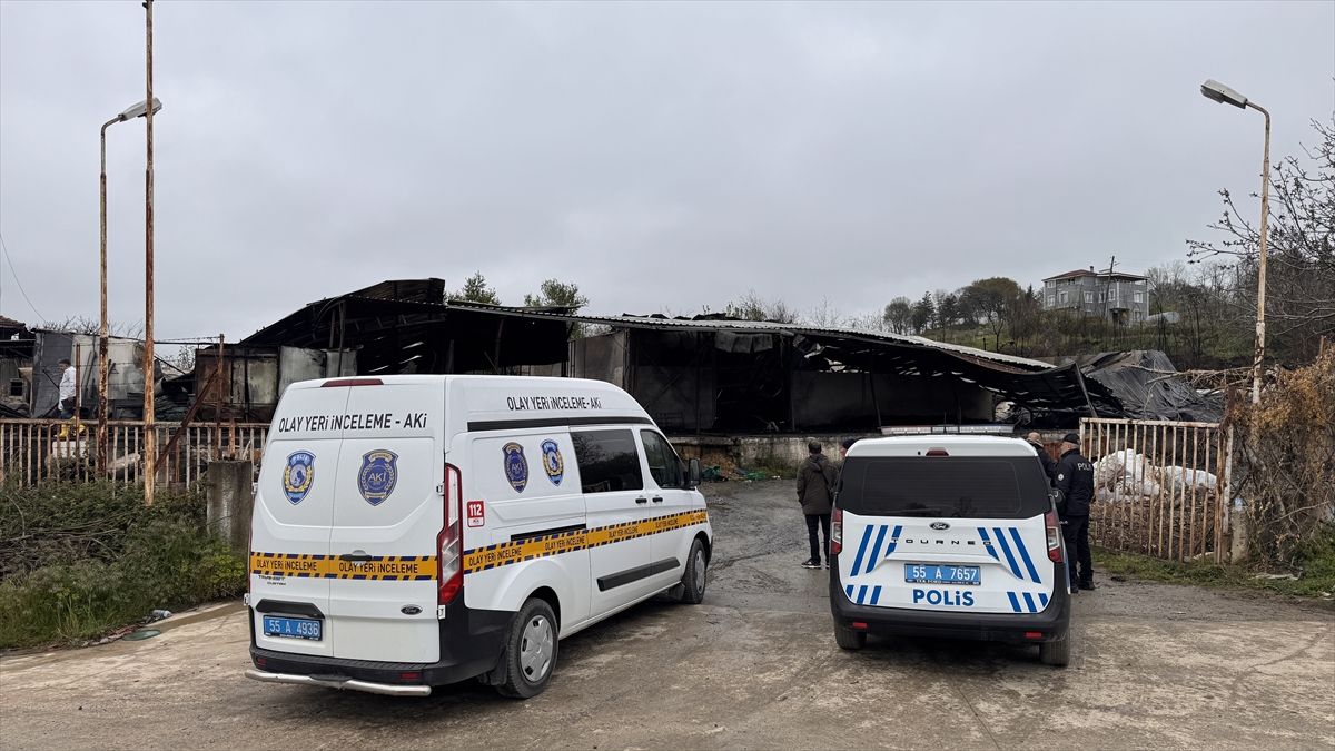 Samsun\'da Depo Yangını Kontrol Altına Alındı