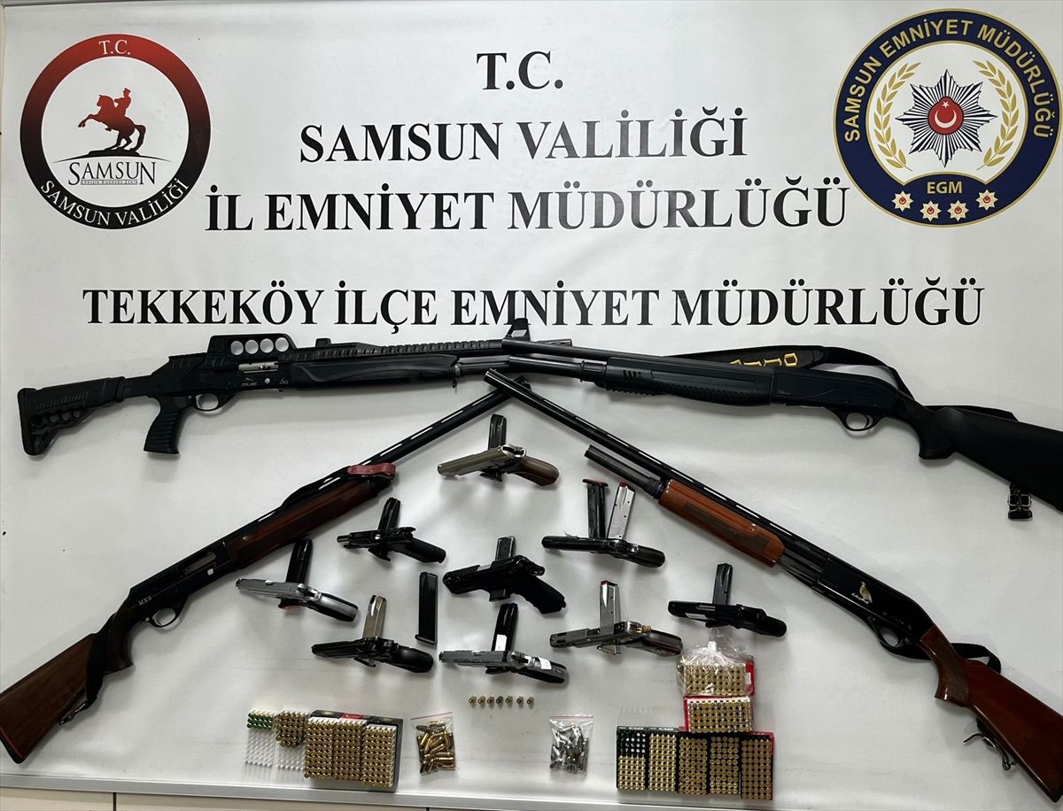 Samsun\'da Kaçak Silah Operasyonu