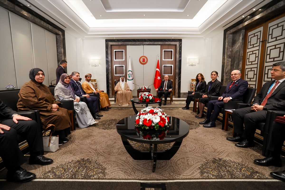 Kurtulmuş ve Arap Parlamentosu Başkanı Görüştü