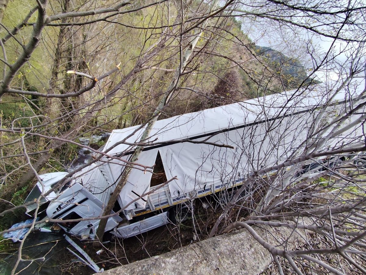 Reşadiye\'de Tır Devrildi: 3 Yaralı