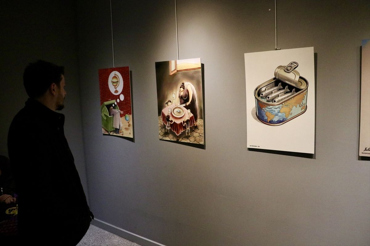 Trabzon\'da Uluslararası Mizah Sergisi Açıldı