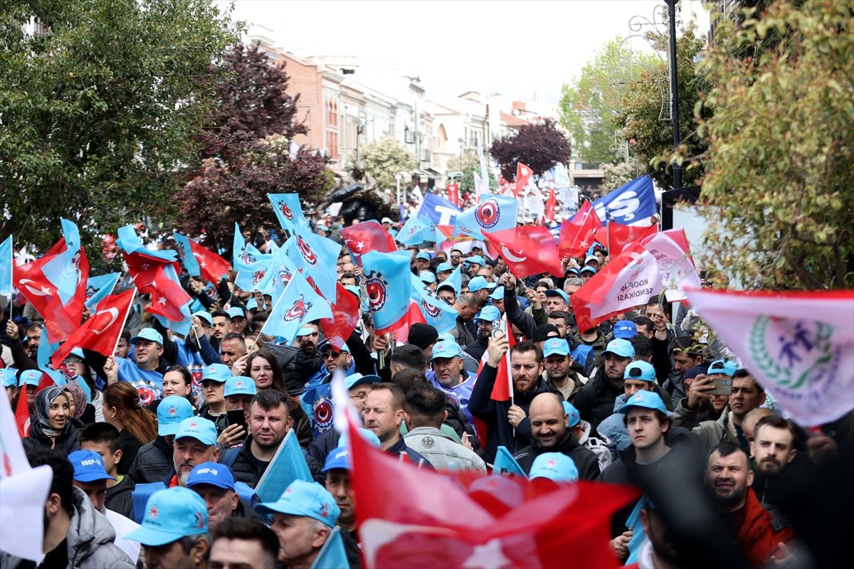 Edirne\'de 1 Mayıs Kutlamaları