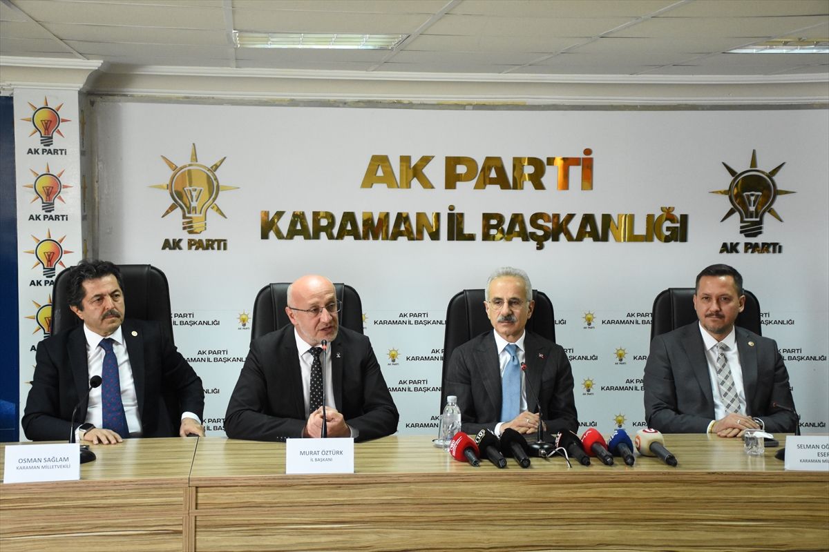 Ulaştırma ve Altyapı Bakanı Uraloğlu, Karaman\'da konuştu Açıklaması