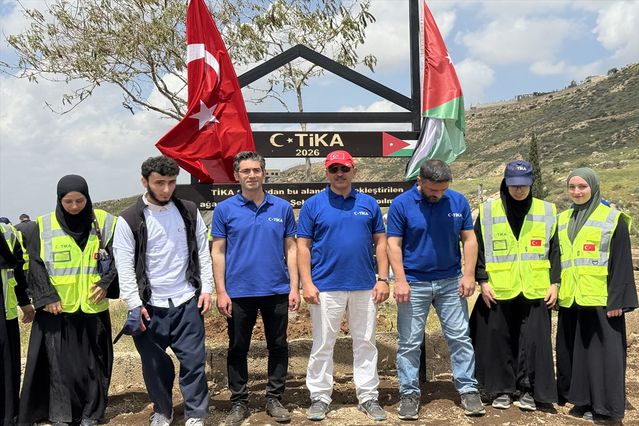Ürdün'de Türk şehitleri anısına TİKA tarafından yüzlerce zeytin fidanı dikildi