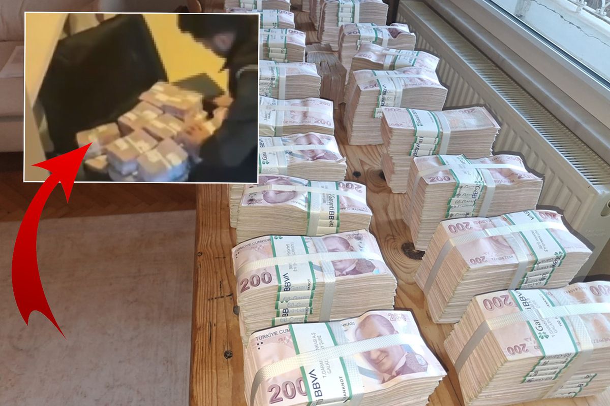 Üsküdar Belediyesi operasyonunda ele geçildi! Balya balya para masaya sığmadı