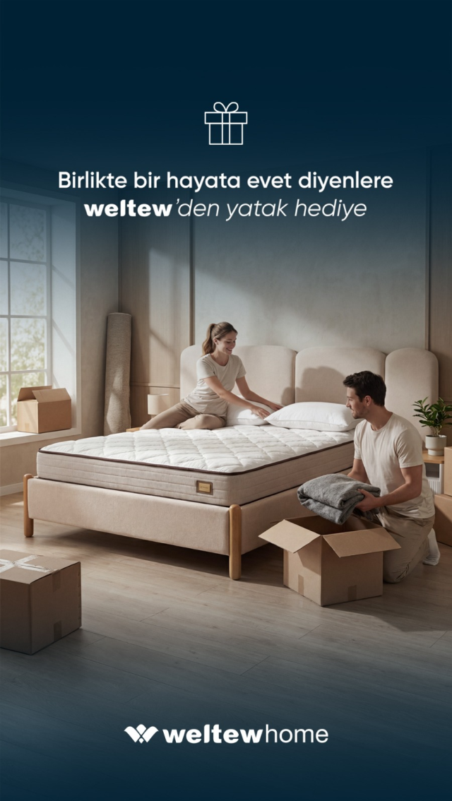 Weltew Home’dan Yeni Evleneceklere Müjde Evinizin İlk Hediyesi Weltew Home’dan!