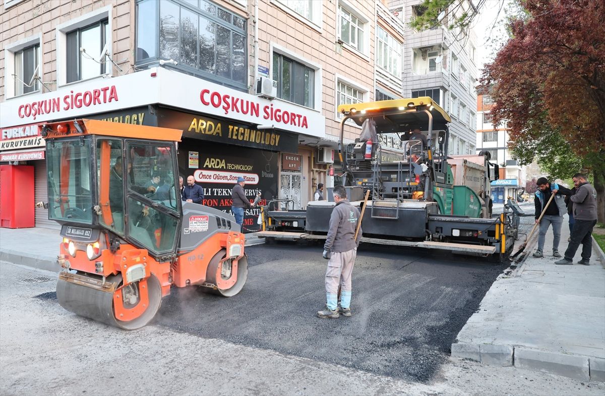 Melikgazi\'de Asfalt Çalışmaları Gece Yapılıyor