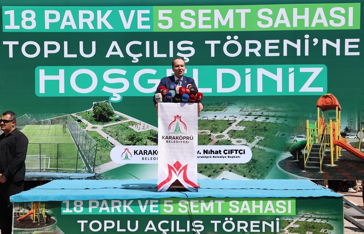 Fatih Erbakan Şanlıurfa\'da Park ve Semt Sahası Açtı