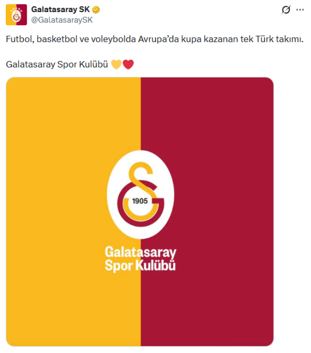 Galatasaray'dan şampiyonluk sonrası flaş paylaşım