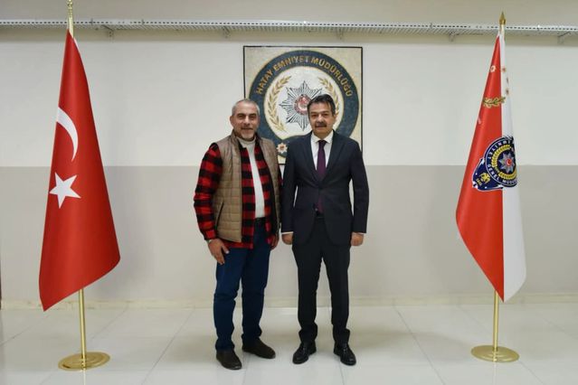 Haberler.com Hatay Temsilcisi Hüseyin Zorkun’dan Emniyet Müdürü Yılmaz’a ziyaret