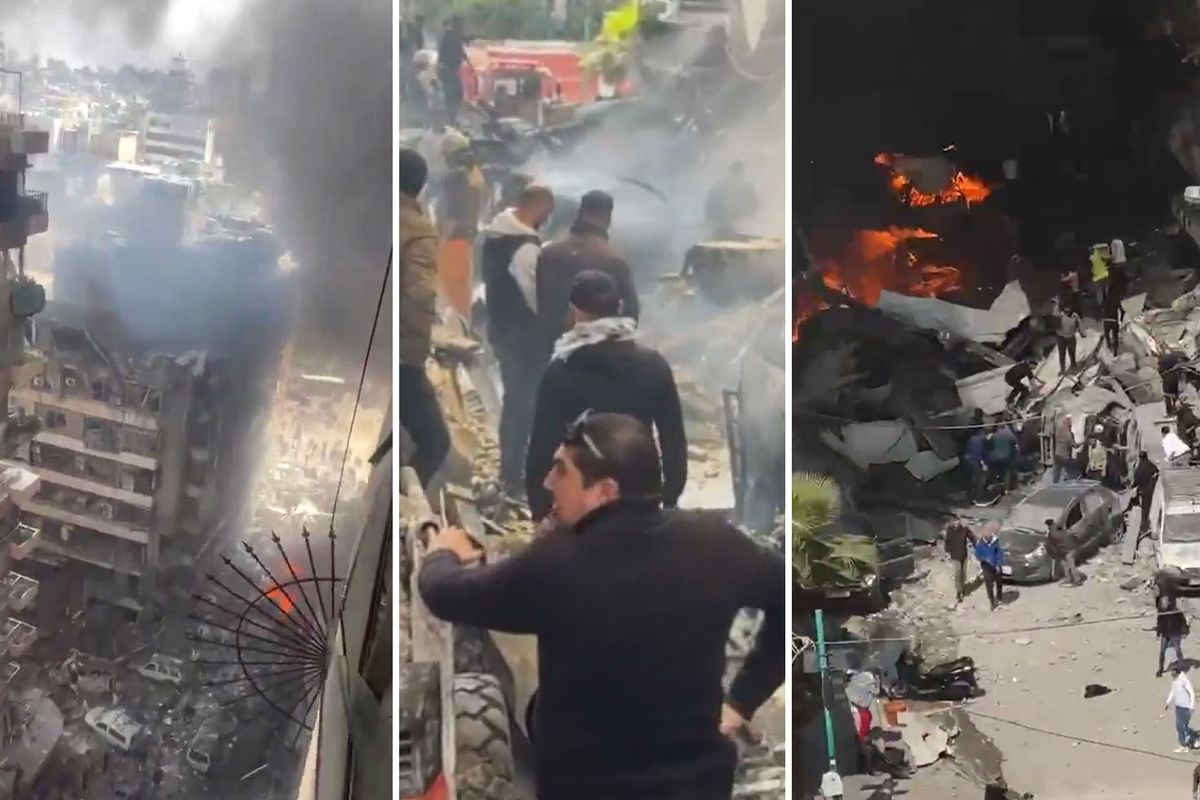 İsrail, Lübnan\'ı vuruyor: Bölgeden gelen görüntüler dehşete düşürdü