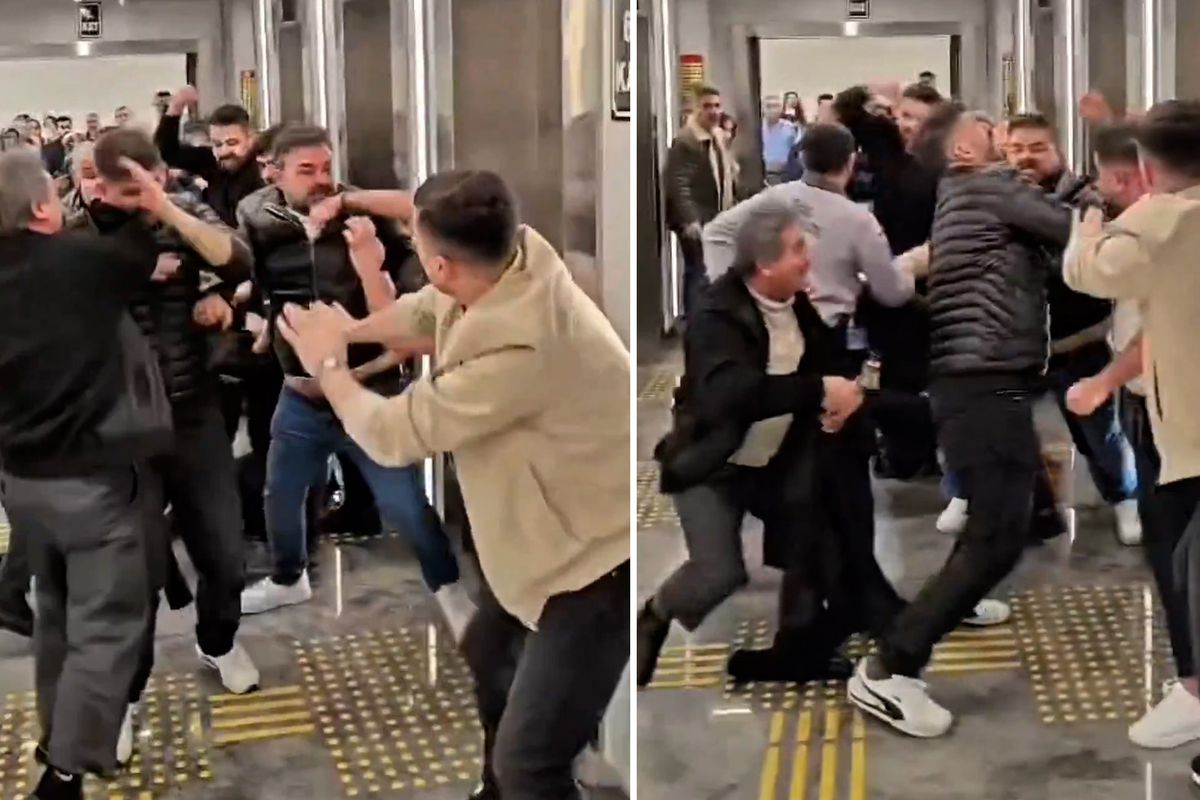 Adliyedeki boşanma duruşmasında ortalık savaş alanına döndü