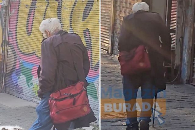 Hayat çok acımasız: Bastonla yürürken görüntülenen usta oyuncunun hali yürek burktu