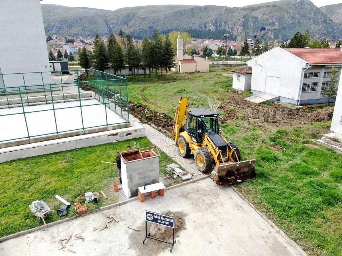 İnönü\'de alt yapı çalışmaları