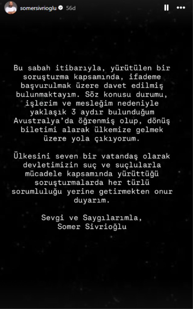 Somer Sivrioğlu'ndan gözaltı kararı sonrası ilk açıklama