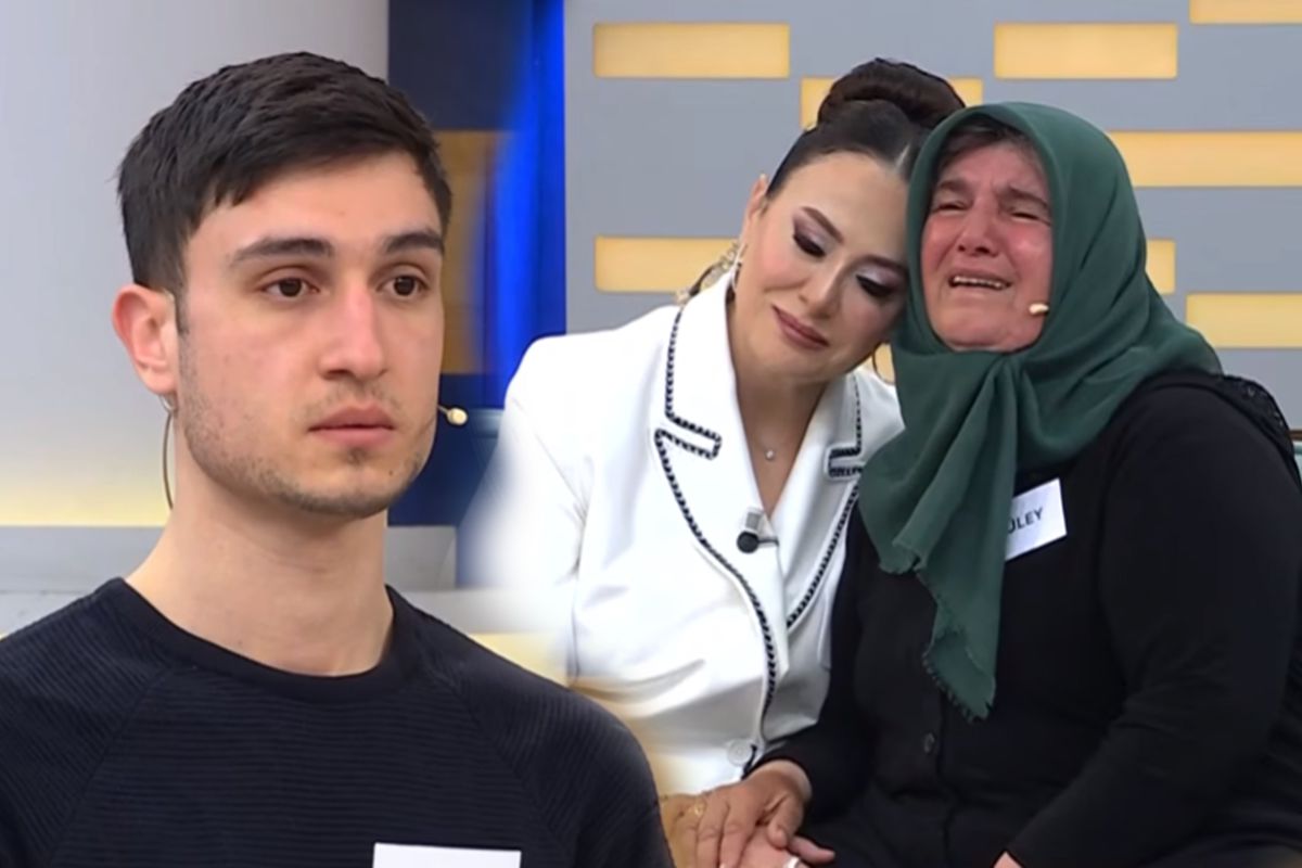 Ağlayan anne, taş kesilen evlat! Canlı yayında dikkat çeken görüntü