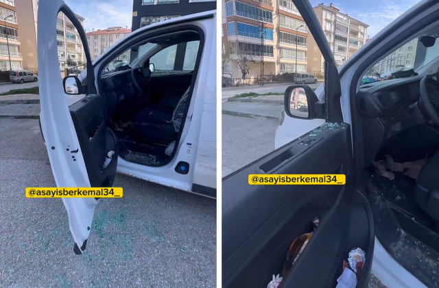 Aracın camını kırıp sürücünün kafasını yardılar: Vur, vur, öldür!