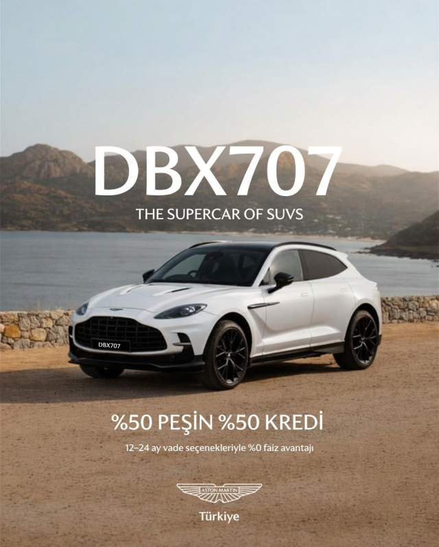 Aston Martin'den yüzde 50 peşin ve yüzde 0 faizli kredi kampanyası