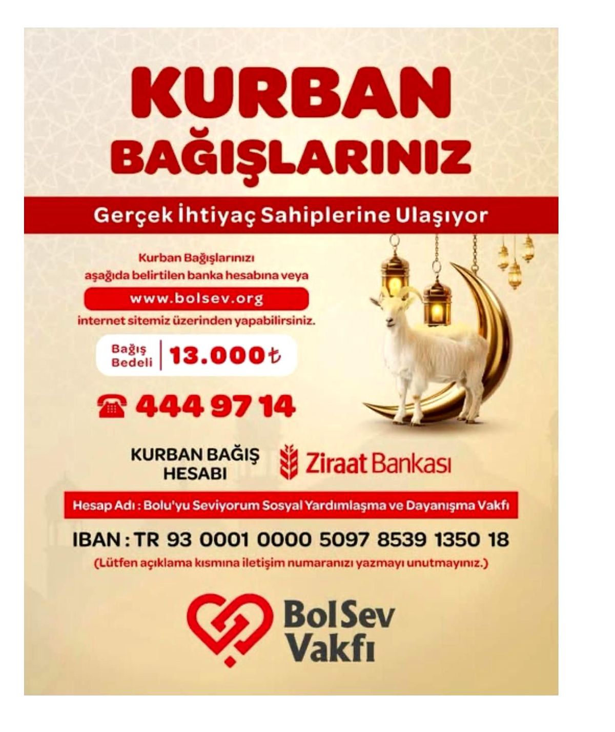Bolu\'da kurban bağışı skandalı; paralar toplandı, tek bir kurban bile kesilmedi iddiası