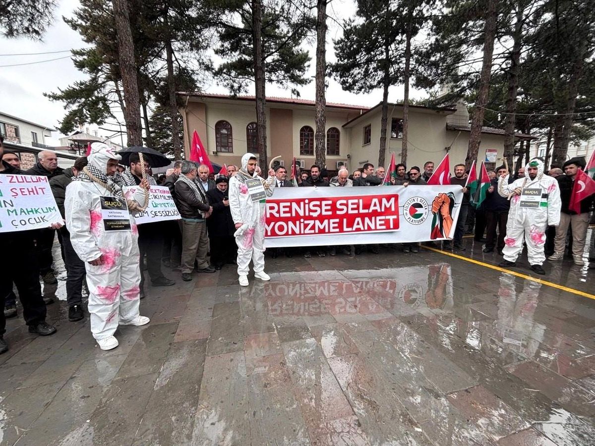 Erzincan\'da Filistin\'e Destek Gösterisi