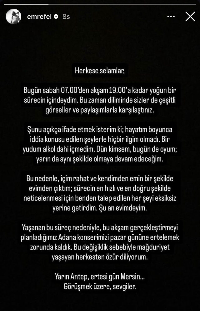 Gözaltına alınan Emre Fel’den ilk açıklama: Bir yudum alkol dahi içmedim