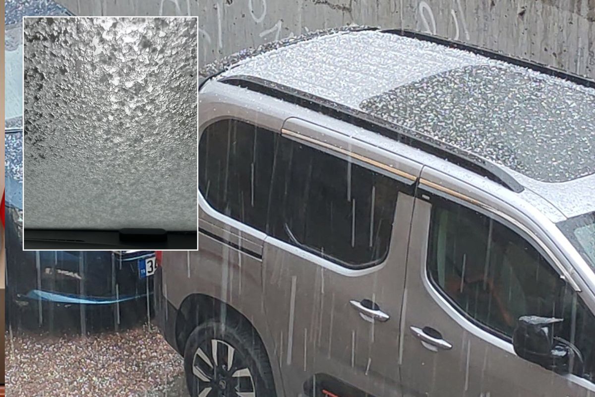 İstanbul\'da dolu yağışı! Ortalık beyaza büründü