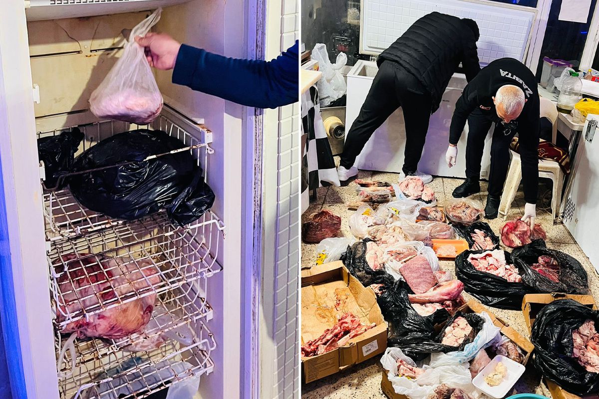 Kasapta mide bulandıran görüntüler! Hepsini vatandaşa yedireceklerdi