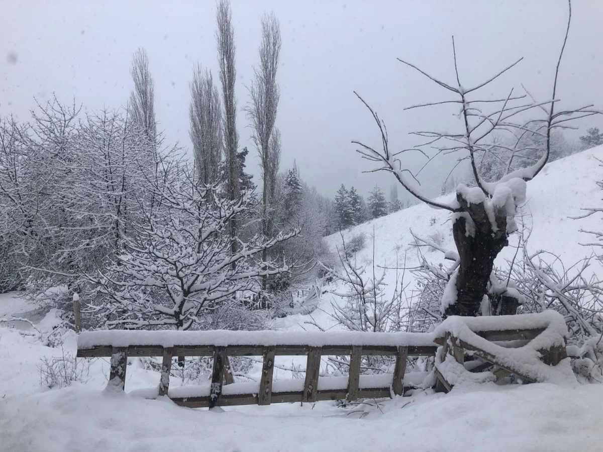 İskilip\'te Kar Yağışı 45 Santimetreyi Buldu