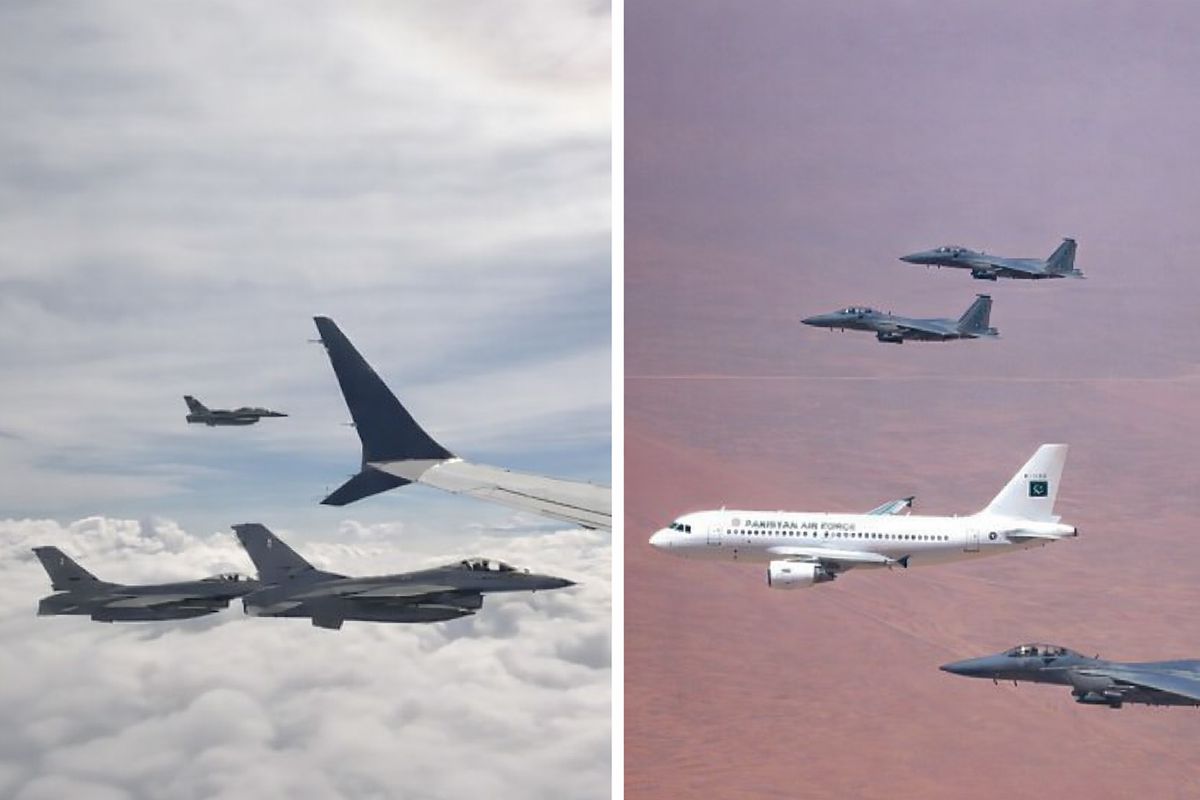 Pakistan semalarında ABD heyetine F-16’lı karşılama