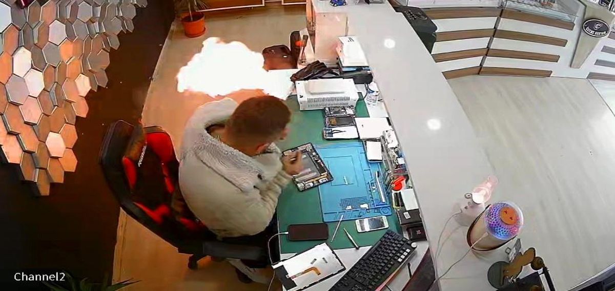 Bayburt\'ta Şişen Batarya Patladı