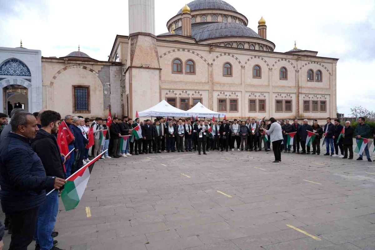 Adıyaman Üniversitesi\'nden Filistin\'e Destek
