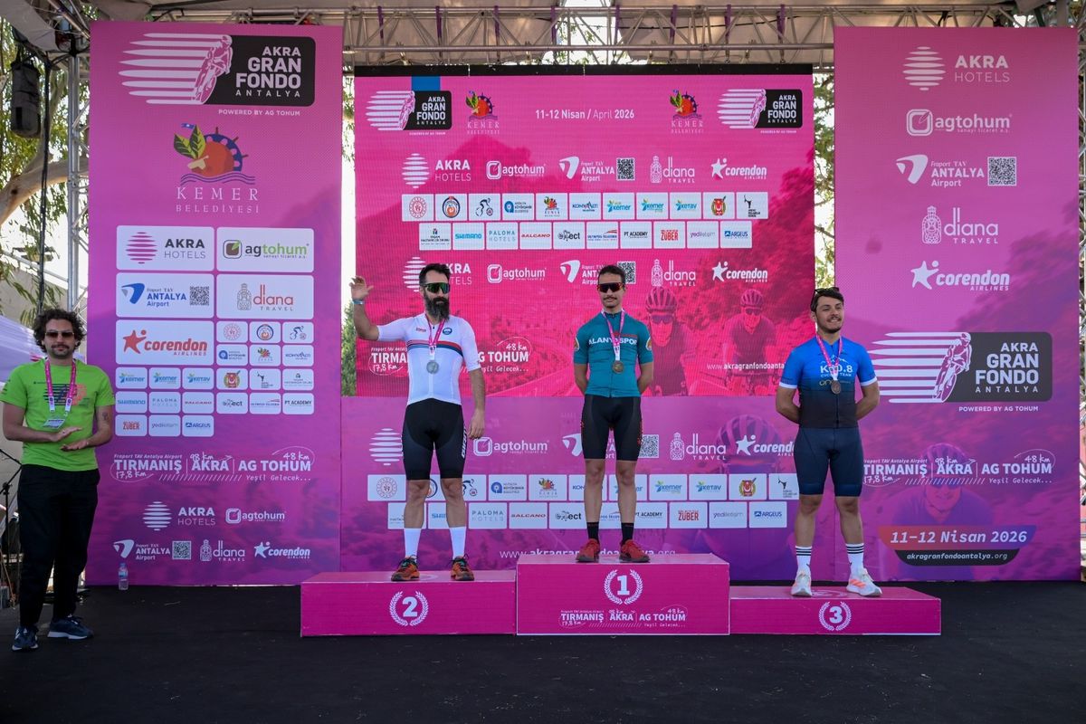8. AKRA Gran Fondo Antalya\'da Ödüller Sahiplerini Buldu