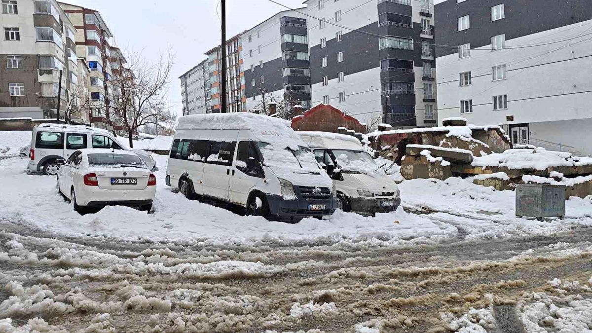 Bitlis\'te kar yağışı nedeniyle 82 köy yolu ulaşıma kapandı