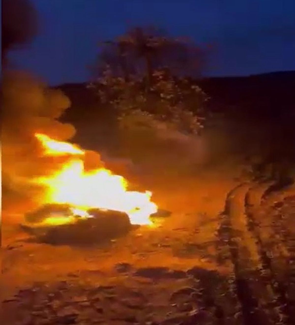 Pamukova\'da Üreticiler Don Tehlikesine Karşı Ateş Yaktı