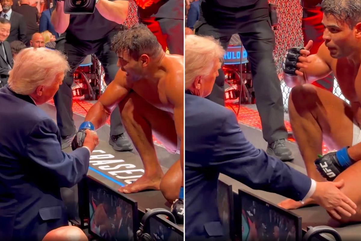 Trump\'tan Brezilyalı dövüşçüye: Çok yakışıklı bir adamsın, model olabilirsin