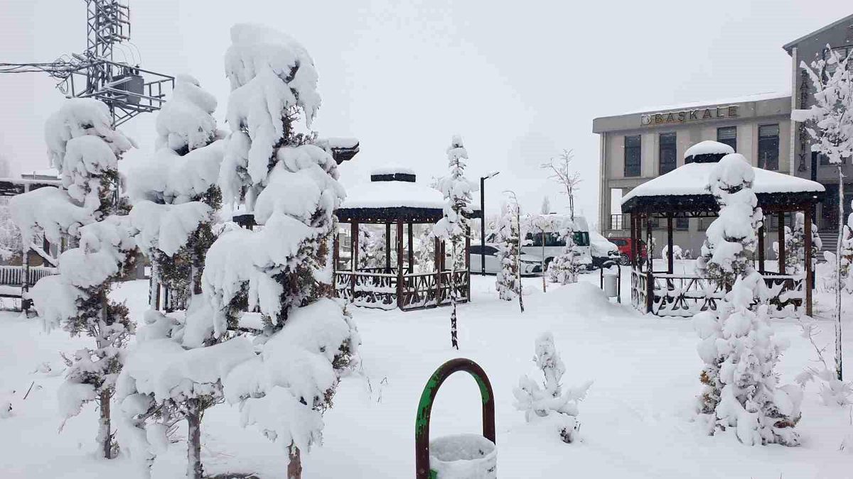 Başkale\'de Kar Yağışı Hayatı Olumsuz Etkiledi