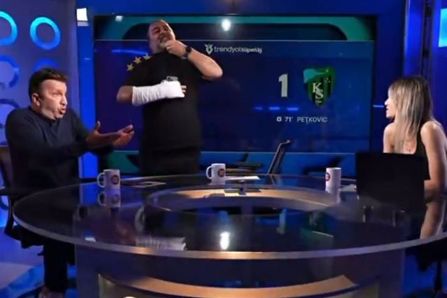 Galatasaray maçı bitince Emre Bol ile Evren Turhan canlı yayında birbirine girdi