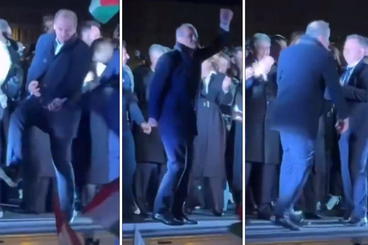 Seçim zaferi kutlaması! Kazandıktan sonra sahnede coştu