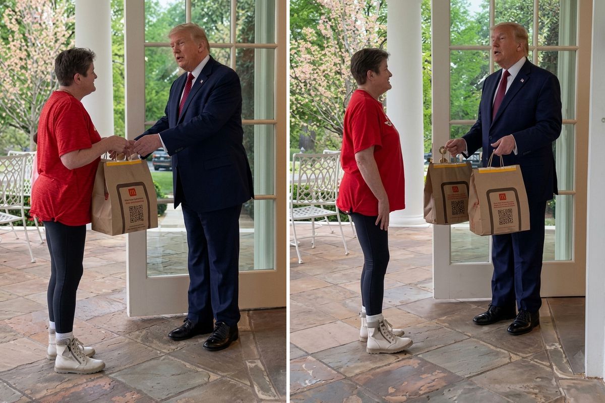 Trump’ın kapısına giden kurye neye uğradığını şaşırdı! Diyalogları dikkat çekti