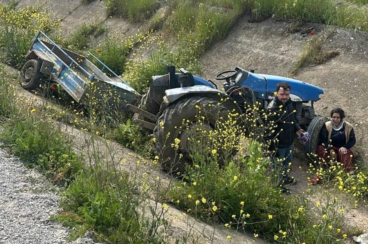 Turgutlu\'da Traktör Kazası: 2 Yaralı