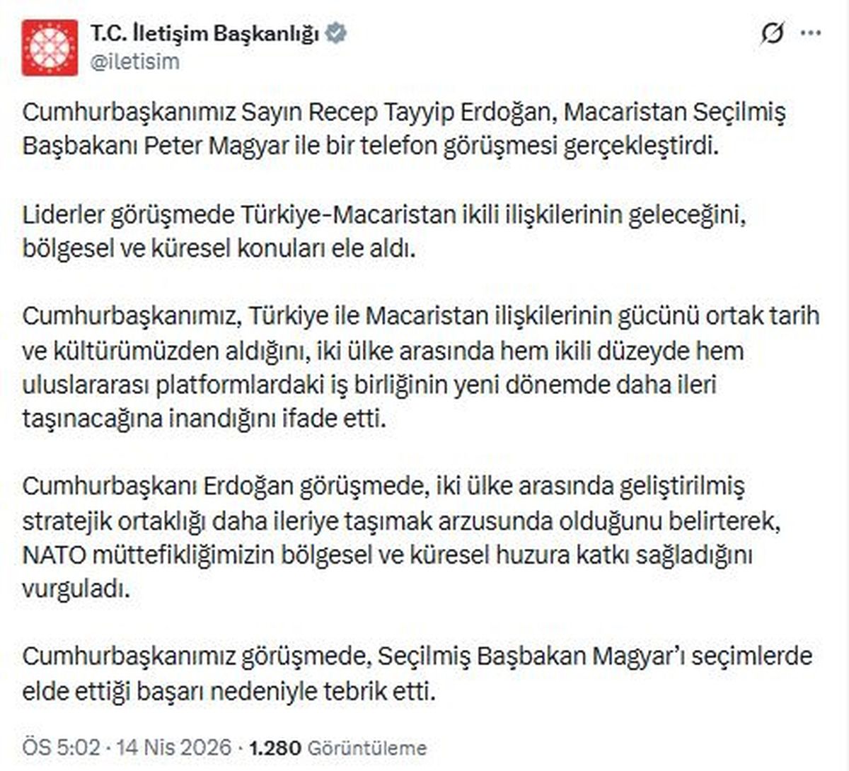 Cumhurbaşkanı Erdoğan, Macaristan\'ın yeni başbakanı ile görüştü