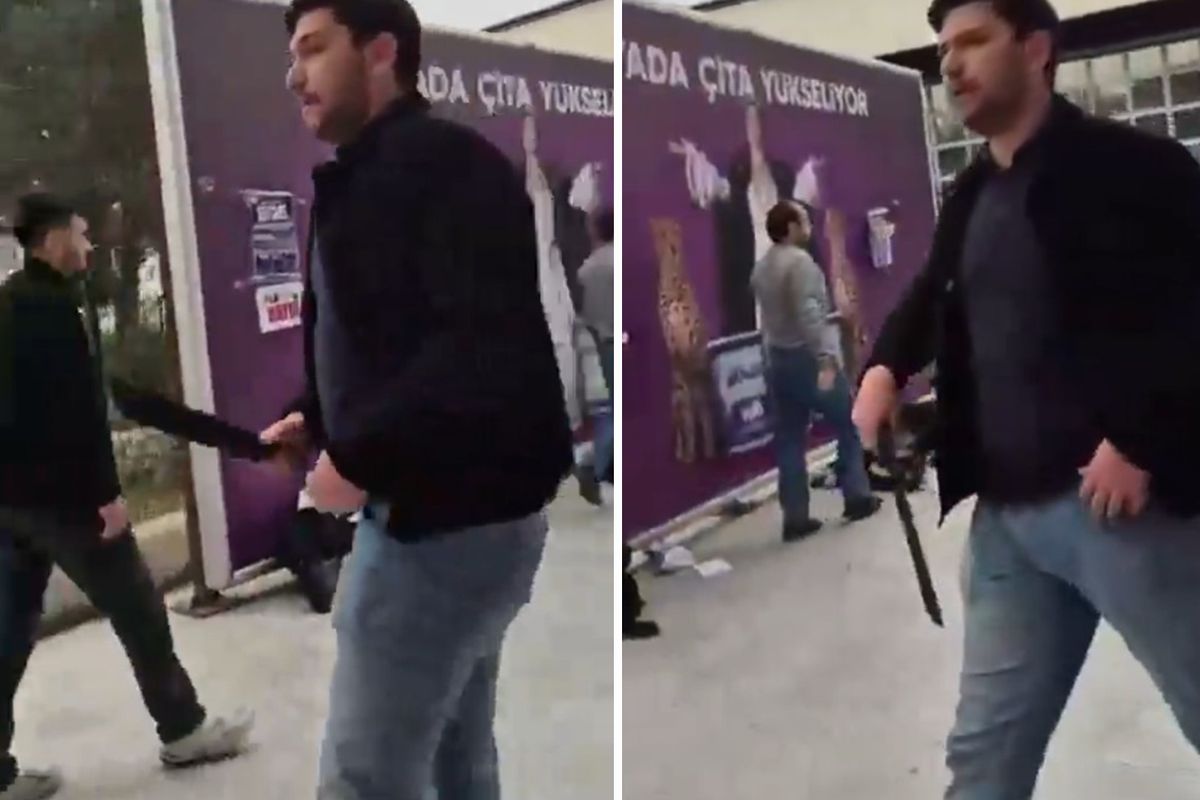 Ege Üniversitesi karıştı! Palalı saldırgan kamerada